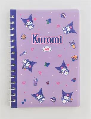 Kuromi Retro Collection A5 PP Wire-bound Book (80 Sheets)