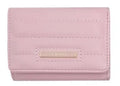Classic Strip Tri-Fold Zip-Around Women's Wallet (Pink)