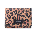 Animal Pattern Tri-Fold Women's Wallet (Brown)