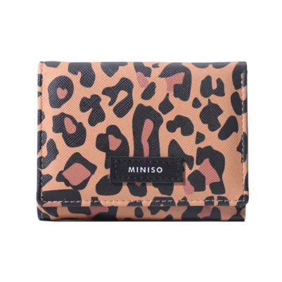 Animal Pattern Tri-Fold Women's Wallet (Brown)