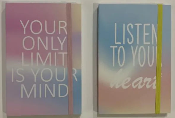 A6 Hardcover Book with Pocket 96 Sheets (2 Assorted Designs)(Letters)