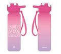 Gradient Plastic Bottle with One-Touch  Flip Top Lid (1000mL, Pink & Purple)