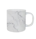 Black and White Series Marble Pattern Ceramic Cup (440mL)(White)