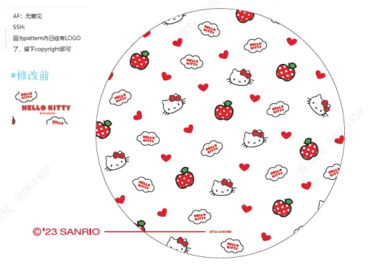 Hello Kitty Apple Collection Shower Cap