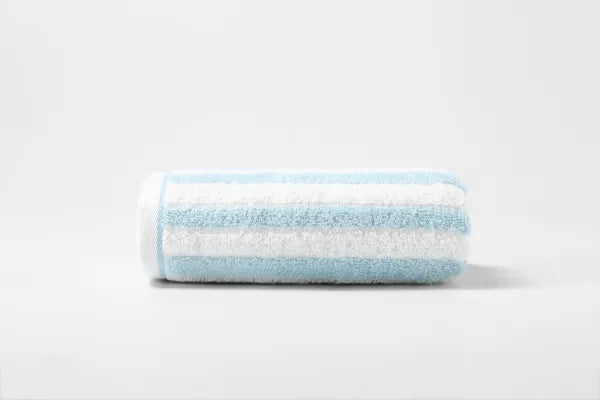 Striped Pure Cotton Towel(Blue)