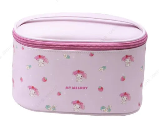 Sanrio characters Strawberry collection Barrel Cosmetic Bag(Light Pink,My Melody)