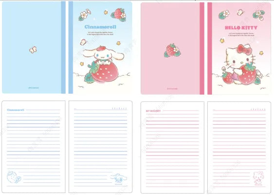 Sanrio characters Strawberry Collection A5 Stitch-bound Book (28 Sheets) (2 Assorted Models)