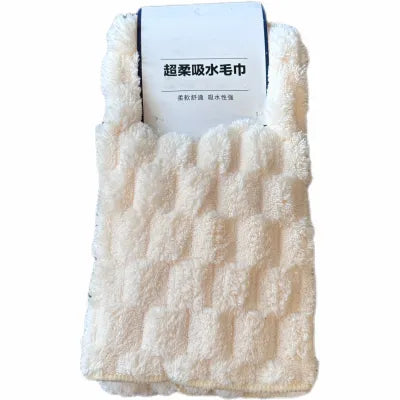 Coral Fleece Soft Towel (Beige)