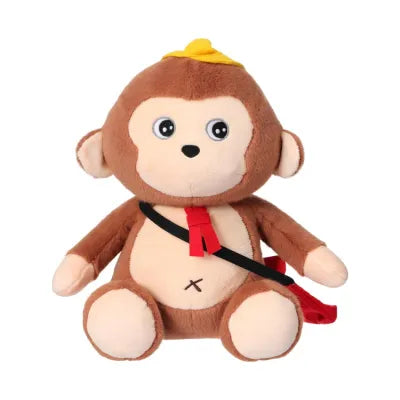 Miniso Cute Monkey Series Plush Toy 30CM(Going to School)
