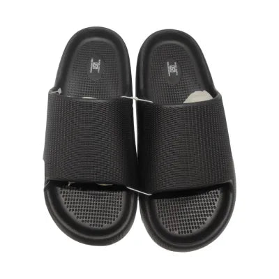 Simple and Lightweight Men's Bathroom Slippers(Black, 41-42)