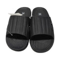 Classic Striped Men's Bathroom Slippers(Black, 41-42)