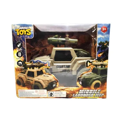 Miniso Missile Launcher Jeep(Lt. Green)