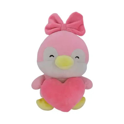 Miniso Holding-Heart Pink Penguin Plush Toy 20CM (PENDY)