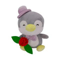 Miniso Holding-Flower Gray Penguin Plush Toy 20CM (PENMAN)