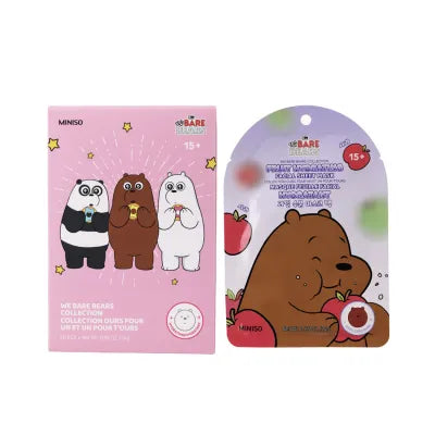 We Bare Bears Collection Fruit Hydrating Facial Sheet Mask(Apple)