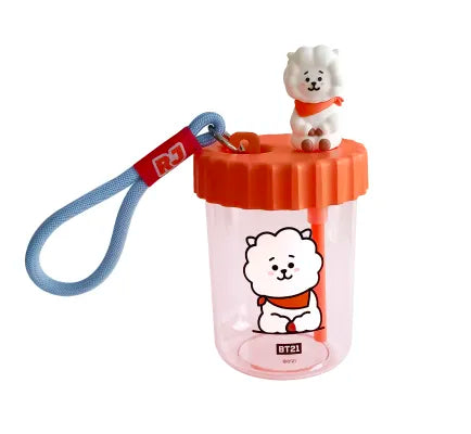BT21 Collection Plastic Bottle with Decoration & Strap 520mL(RJ)