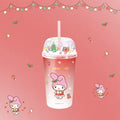 Sanrio?ÿcharacters?ÿChristmas?ÿCollection Micro Landscape Plastic Tumbler with Straw (480mL)(My Melody)