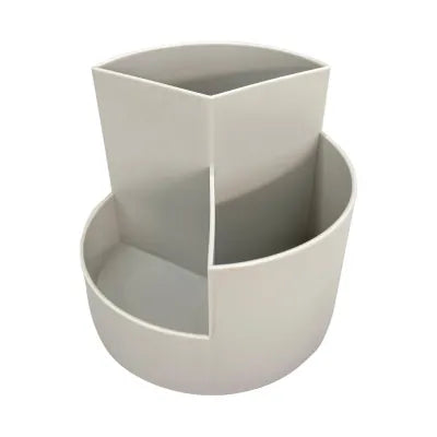 Round 3 Compartments Pen Holder (Gray)