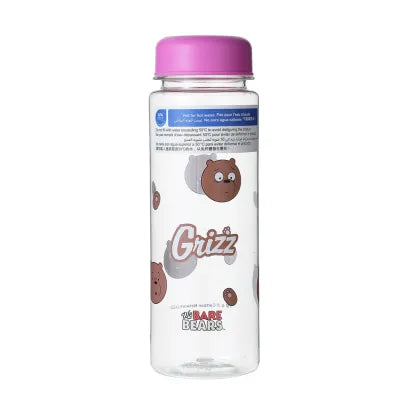 We Bare Bears Collection Plastic Cool Water Bottle (500mL)(Grizz)