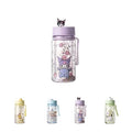Sanrio Characters Glitter Plastic Water Bottle with Strap (300mL)