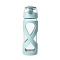 Hourglass Design High Borosilicate Glass Water Bottle (500mL)(Green)