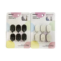 Oval Hooks (6 pcs)(Black/White)