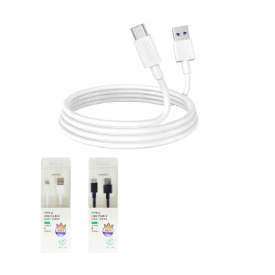 5A Quick Charge USB-C Data Cable 1m (White)