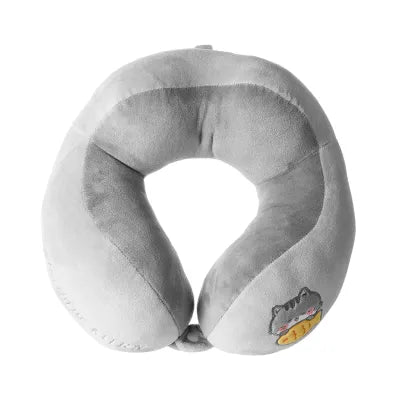 Cute Animal Series Curved Shape Neck Pillow (Kitten)