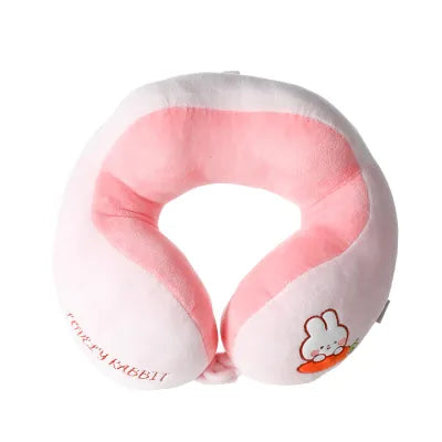 Cute Animal Series Curved Shape Neck Pillow (Bunny)