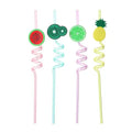 Fruit Series Colorful Straws (4 pcs)