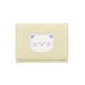 Women's Short Trifold Cute Bear Wallet(Yellow)