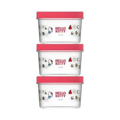 Hello Kitty Interesting Adventure Food Storage Container (3 pcs, 500mL)