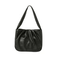 Pleated Shoulder Bag(Black)