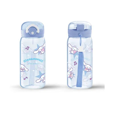 Sanrio characters Plastic Bottle with Strap (450mL)(Cinnamoroll)