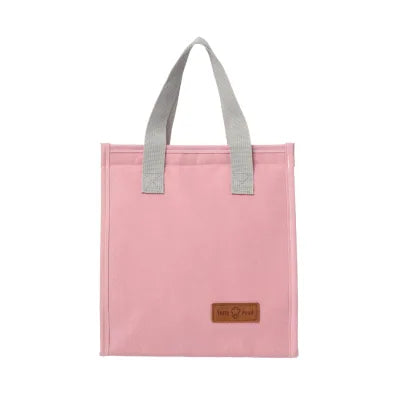 Solid Color Lunch Bag(Pink)