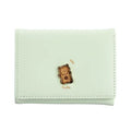 Women's Animal Trifold Short Wallet(Light Green)
