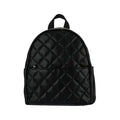 Diamond Pattern Padded Backpack(Black)