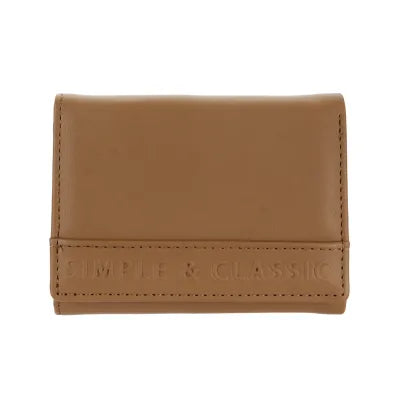 Women's 3D Letters Trifold Short Wallet(Khaki)