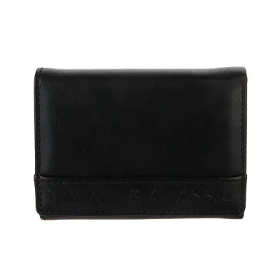 Women's 3D Letters Trifold Short Wallet(Black)