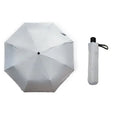 Solid Color Series 8 Rib Automatic Sun Umbrella(Gray)