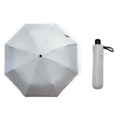 Solid Color Series 8 Rib Automatic Sun Umbrella(Gray)