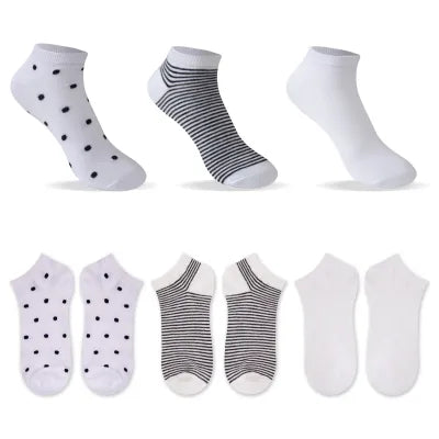 Women's Ankle Socks (6 Pairs)(White)