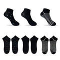 Women's Ankle Socks (6 Pairs)(Black)
