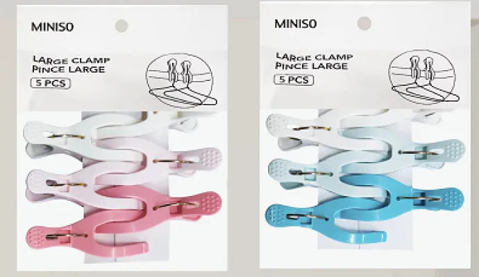 Colorful Quilt Clips (6 pcs, Blue/Pink)