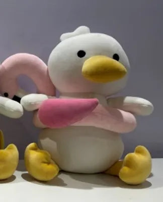 Miniso Beach Series Diving Duck Plush Toy 27CM (Flamingo)