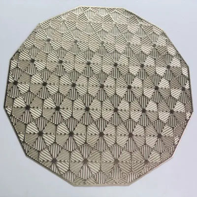 Hollow Out Table Mat (Gold)