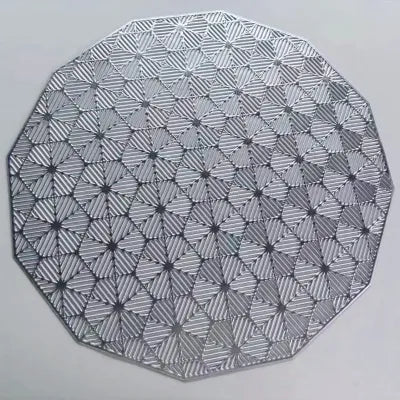 Hollow Out Table Mat (Silver)