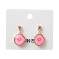 Irregular-Shape Rose Earrings (1 Pair)