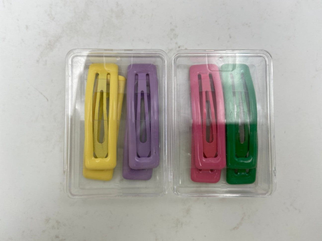 6cm Rectangle & Water Drop Hair Clips (4 pcs‹¬?