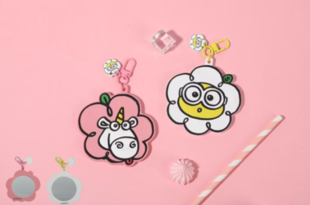 Daisy Minions Collection Mirror Keychain